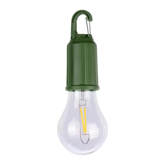 LAMPE AMPOULE AVEC MOUSQUETON PERSONNALISABLE 'DAYTAY' - vert