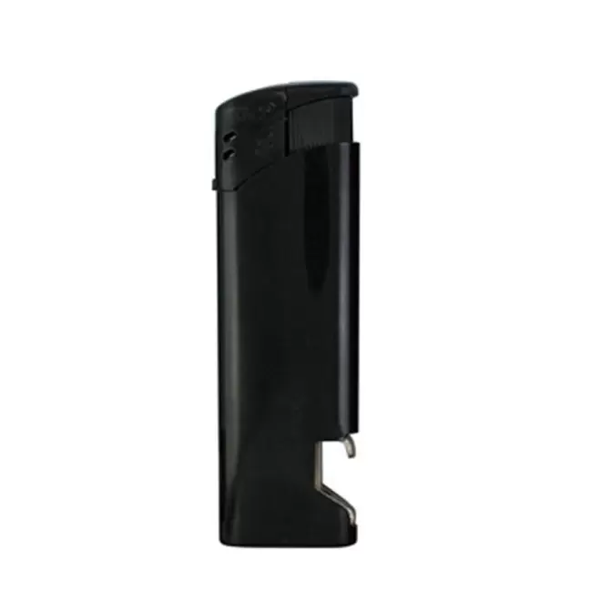 BRIQUET PUBLICITAIRE RECHARGEABLE DECAPSULEUR PIEZO 'SETH' - noir