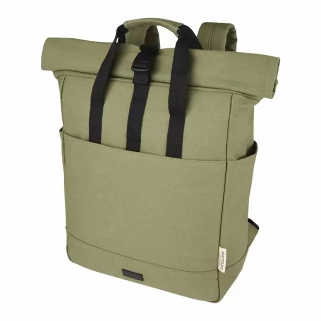SAC A DOS ORDINATEUR PERSONNALISABLE 15" 'KANE BACK' - vert olive