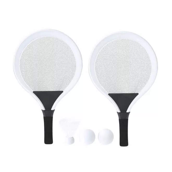 SET DE RAQUETTES PERSONNALISABLE 'JUJULY' - blanc