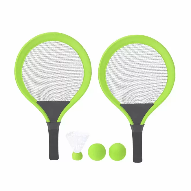 SET DE RAQUETTES PERSONNALISABLE 'JUJULY' - vert clair