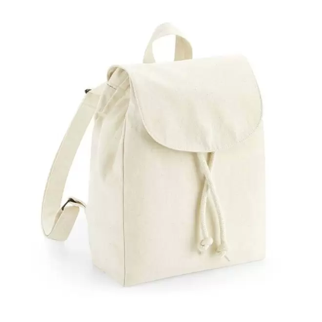 MINI SAC A DOS COTON ORAGANIQUE PERSONNALISABLE 'MATE' - naturel