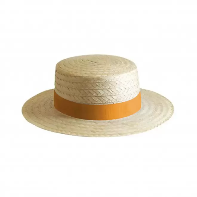 CHAPEAU CANOTIER PERSONNALISABLE 'CANOTA EU' - orange