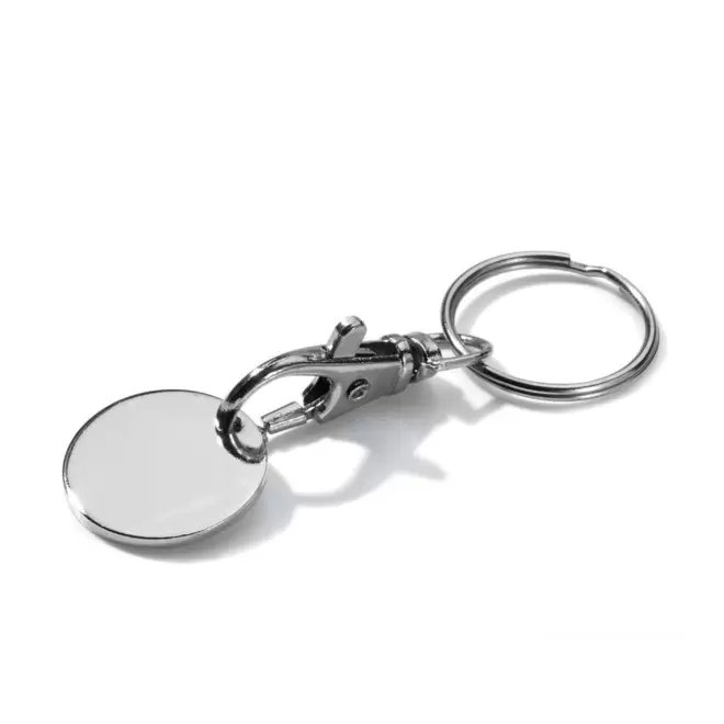 RAPIDE 4J - PORTE-CLES JETON METAL 'KEMA' - argenté