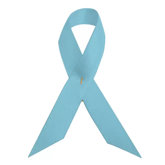 BROCHE RUBAN PERSONNALISÉE EN SATIN 'SOUTIEN' - bleu clair