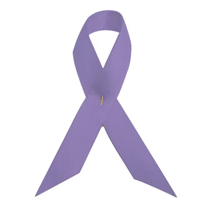 BROCHE RUBAN PERSONNALISÉE EN SATIN 'SOUTIEN' - violet