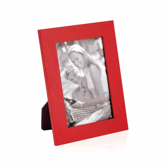 CADRE PHOTO PERSONNALISABLE 'KERA' - rouge