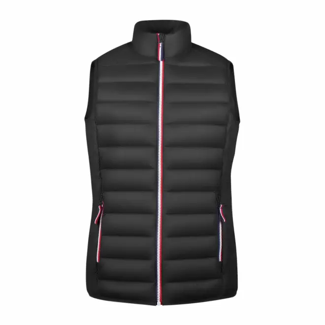 DOUDOUNE SANS MANCHE PERSONNALISABLE FEMME 'VICTOIRE' - noir