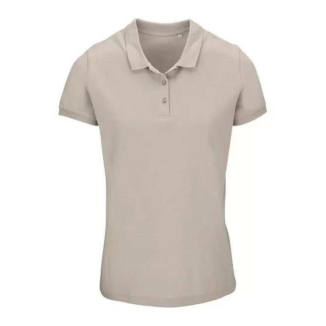 POLO PUBLICITAIRE FEMME BIO 'PLANET' COULEUR 170 GR/M² - ecru
