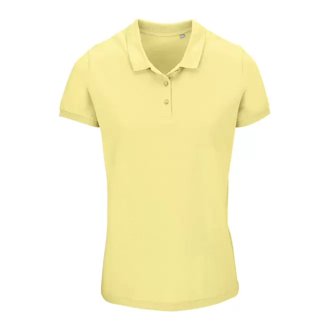 POLO PUBLICITAIRE FEMME BIO 'PLANET' COULEUR 170 GR/M² - jaune clair