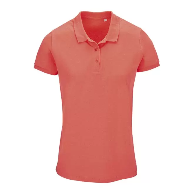 POLO PUBLICITAIRE FEMME BIO 'PLANET' COULEUR 170 GR/M² - orange pop
