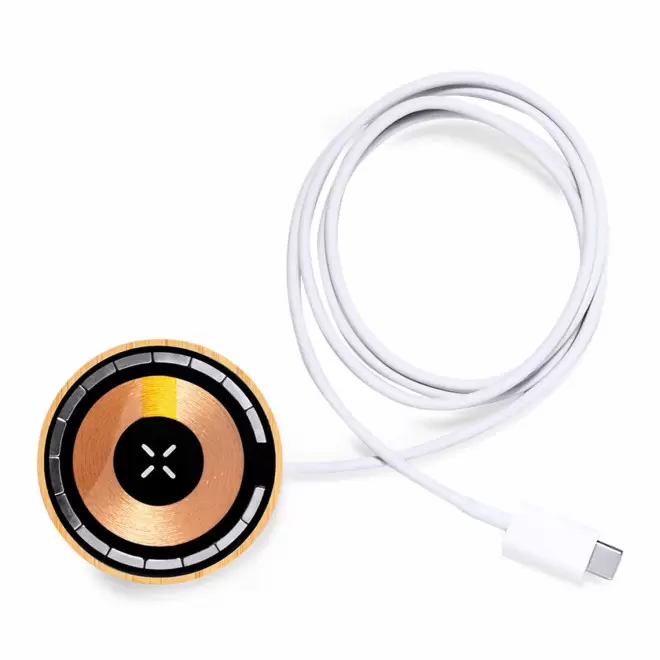 CHARGEUR INDUCTION 15W PERSONNALISABLE 'DORYA MINI' - blanc