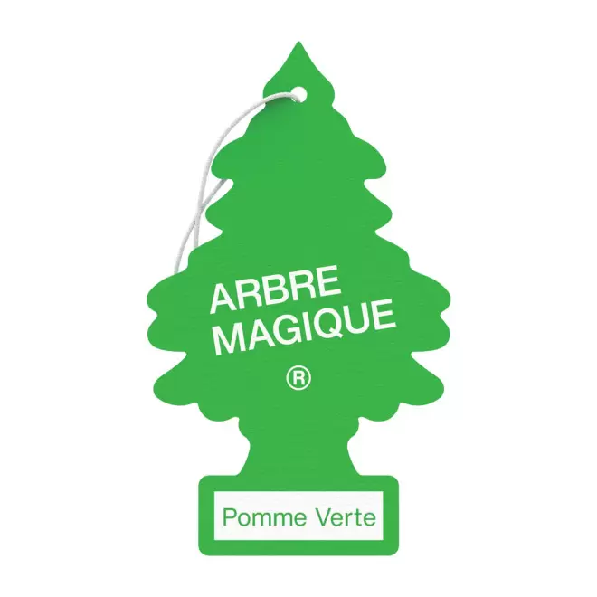 DESODORISANT ARBRE MAGIQUE PERSONNALISABLE 'SAPIN' - pomme verte