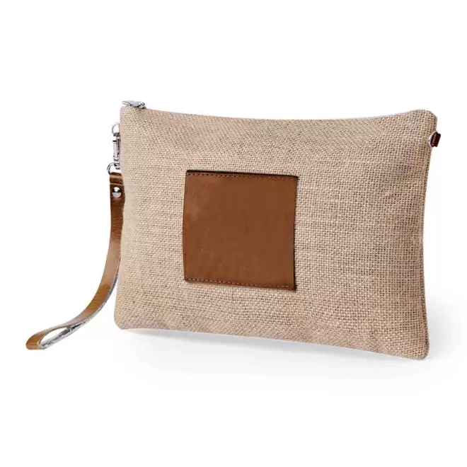TROUSSE DE TOILLETTE JUTE PERSONNALISABLE 'SETI' - naturel