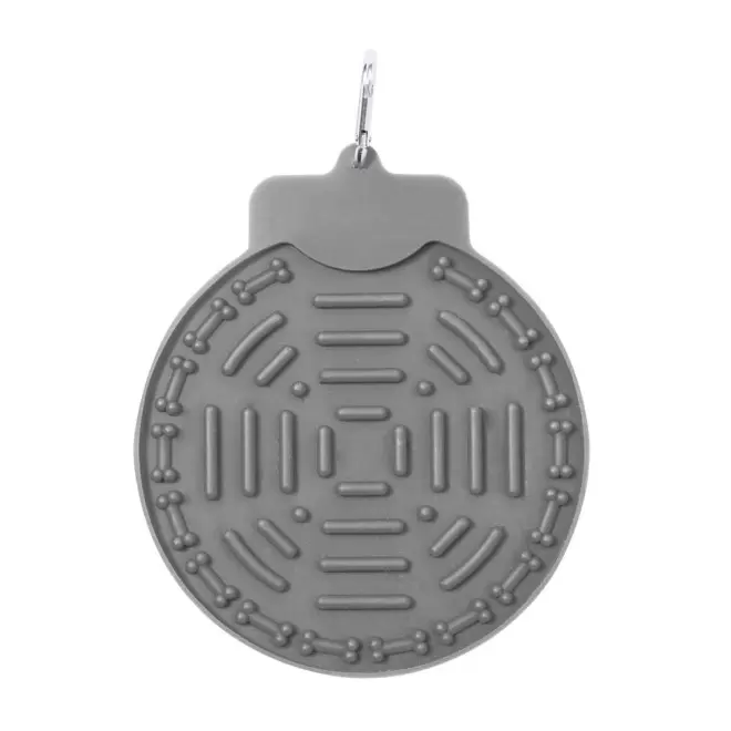 TAPIS DE LECHAGE CHIEN PERSONNALISABLE 'GEBLI' - gris