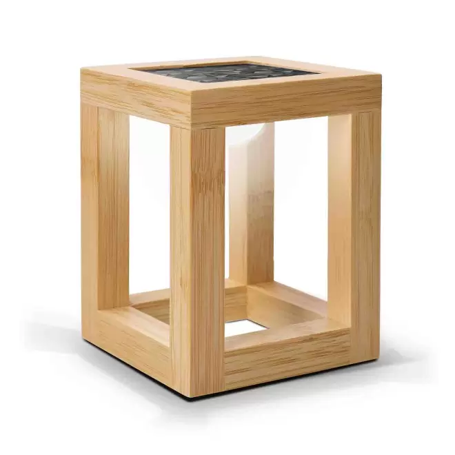 LAMPE SOLAIRE PERSONNALISABLE EN BAMBOU 'ILLUMINATO' - bois