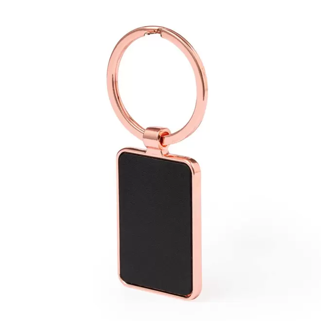 PORTE CLE PERSONNALISABLE EN METAL 'ZALIM' - rectangle