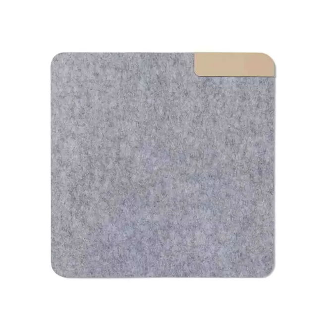 TAPIS DE SOURIS PERSONNALISABLE EN FEUTRE 'BIURO MINI' - gris