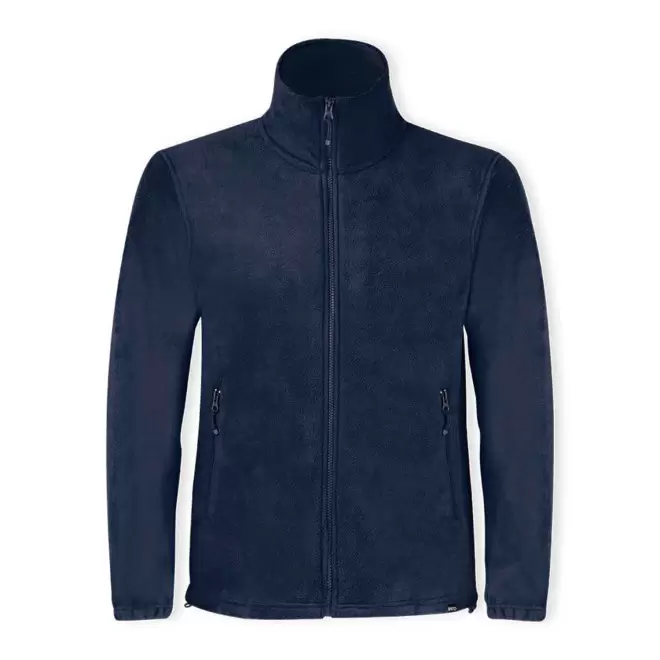 VESTE POLAIRE ZIPPEE PERSONNALISABLE RPET 280GR 'CORALI' - bleu marine