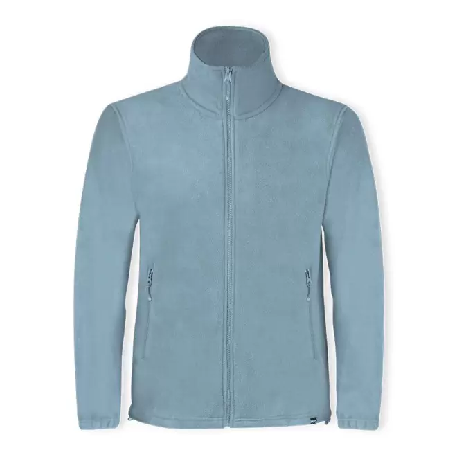 VESTE POLAIRE ZIPPEE PERSONNALISABLE RPET 280GR 'CORALI' - gris