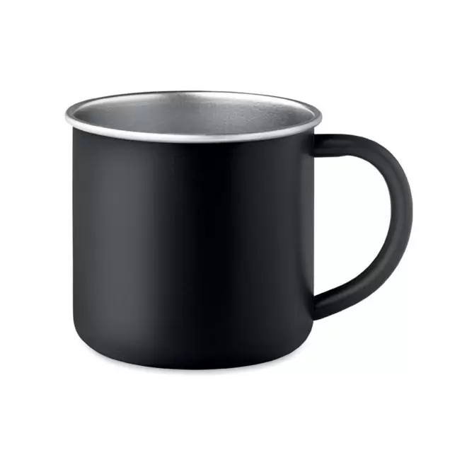 MUG EN INOX RECYCLE PERSONNALISABLE 300 ML 'RAGIA' - noir