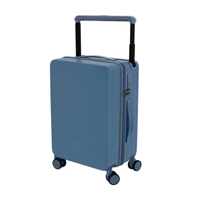 VALISE TROLLEY RIGIDE PERSONNALISABLE 'BINON' - bleu