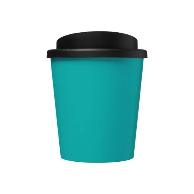 GOBELET ISOTHERME PERSONNALISABLE AMERICANO® 'IBON MINI' - bleu aqua/noir