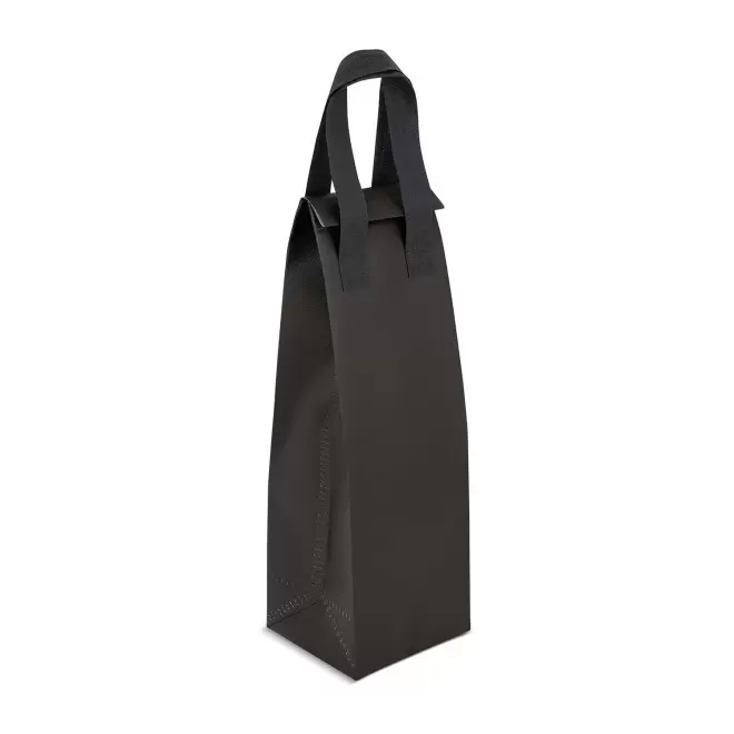 SAC ISOTHERME PERSONNALISABLE FORMAT BOUTEILLE 'CATLYN' - noir