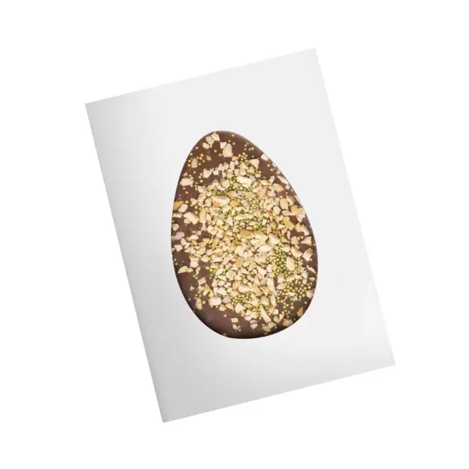 TABLETTE CHOCOLAT AU LAIT PERSONNALISABLE 65G 'EASTER' - cacahuète