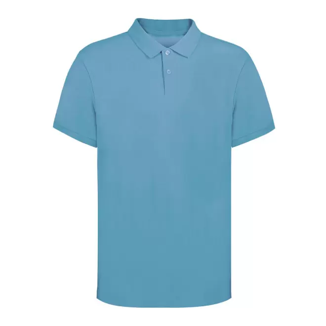 POLO HOMME PERSONNALISABLE 220G 'TERIM' - bleu clair
