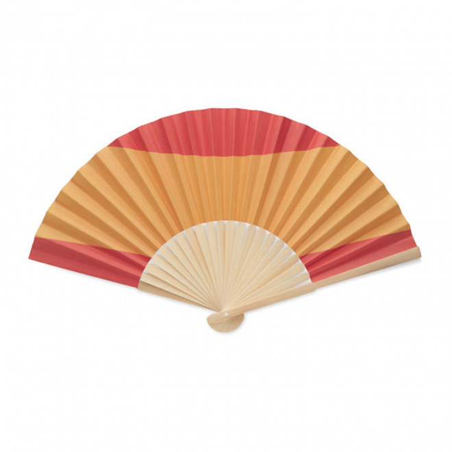 EVENTAIL EN BAMBOU PERSONNALISABLE 'FANNY FLAG' - espagne