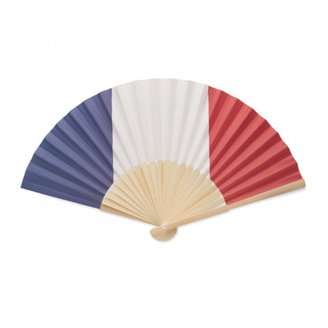 EVENTAIL EN BAMBOU PERSONNALISABLE 'FANNY FLAG' - france