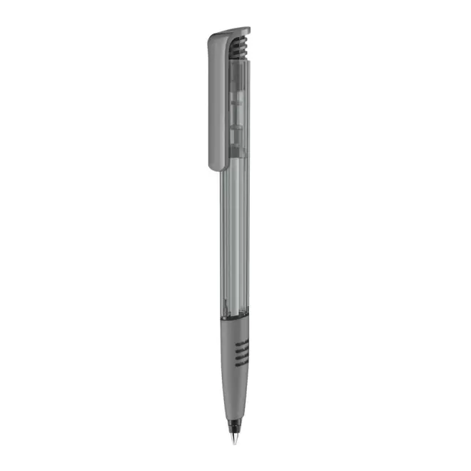 STYLO PERSONNALISÉ SENATOR® 'SUPER HIT GRIP CLEAR' - gris moyen
