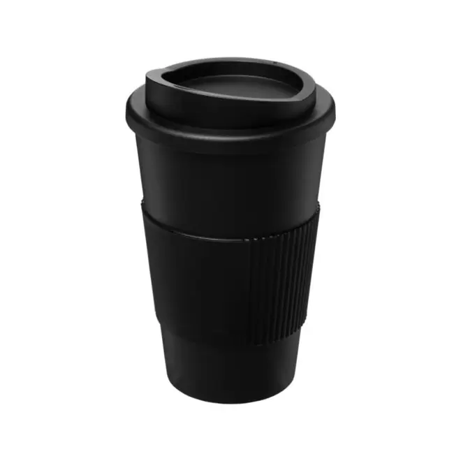 GOBELET ISOTHERME AMERICANO® PERSONNALISABLE 'IBON BANDEAU' - noir