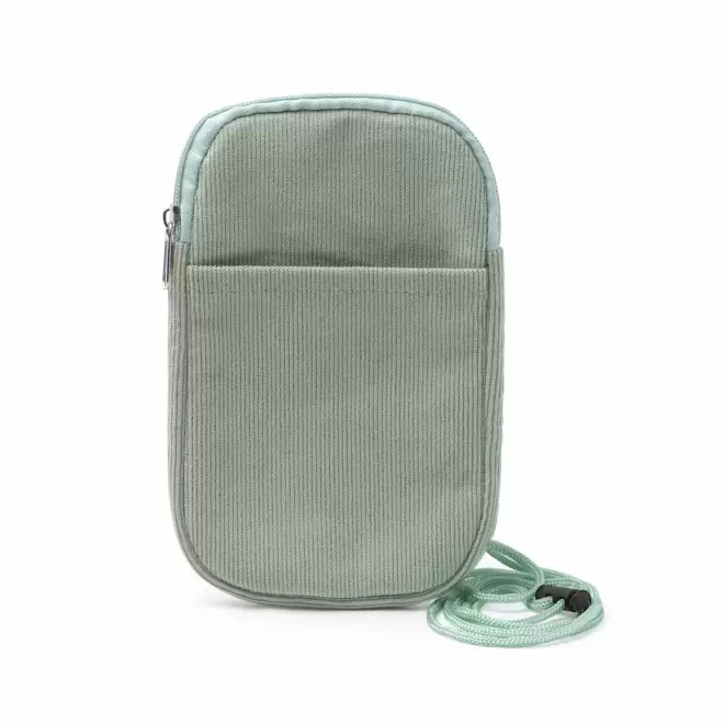 SACOCHE TELEPHONE VELOURS PERSONNALISABLE 'BUDINSKY' - vert