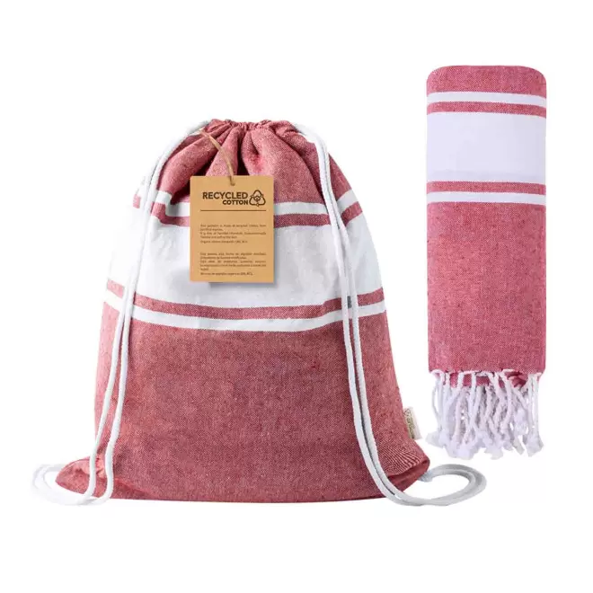 SAC A DOS FOUTA PERSONNALISABLE 'CAREO 170' - rouge