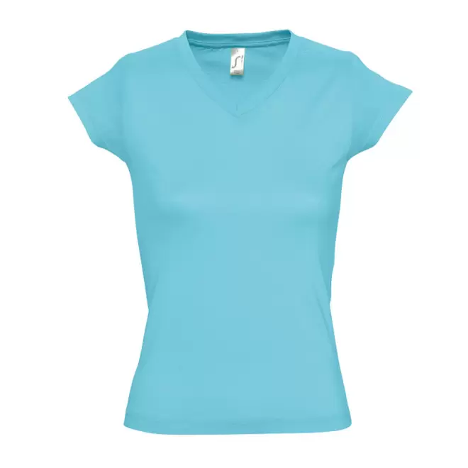 TEE-SHIRT PERSONNALISÉ FEMME 'MOON' 150 GR/M² - bleu atoll