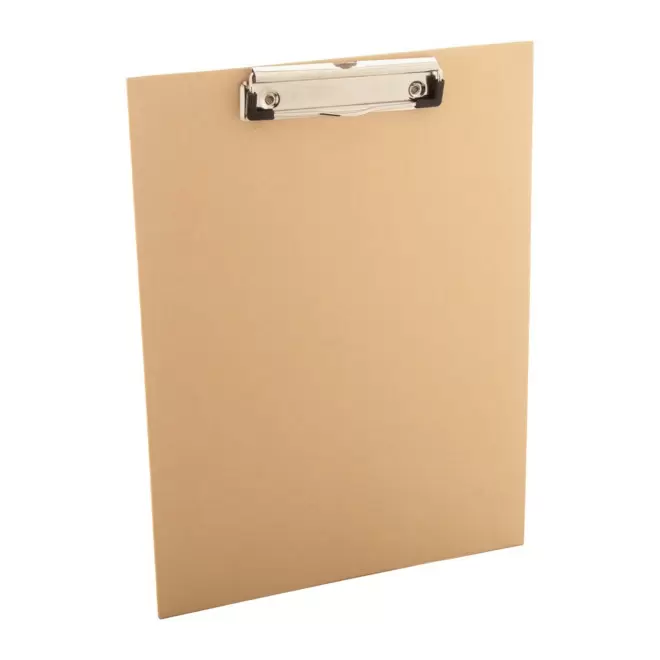 PORTE-BLOC PERSONNALISABLE EN CARTON RECYCLE 'MANTEKA' - naturel