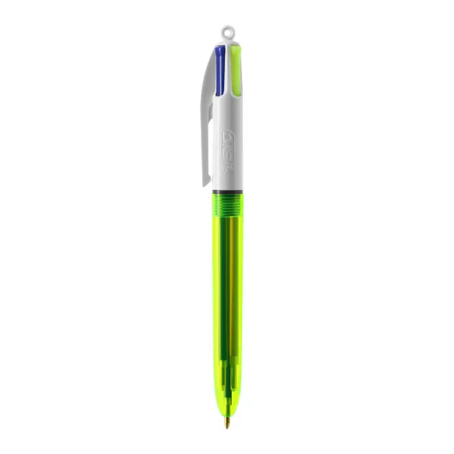 EXPRESS 72H - STYLO PUBLICITAIRE BIC® 4 COULEURS 'FLUO' - jaune fluo