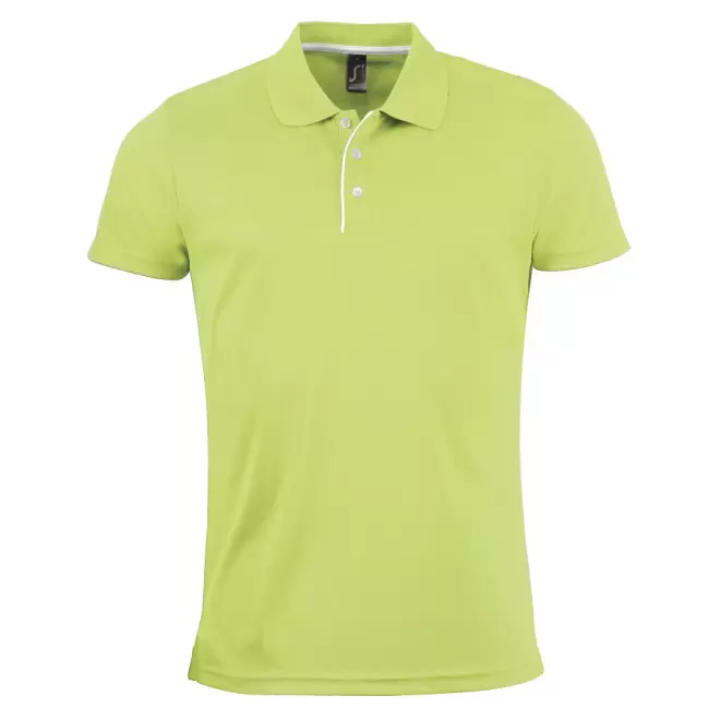 POLO RESPIRANT HOMME 'PERFORMER' 180 GR/M² - vert pomme