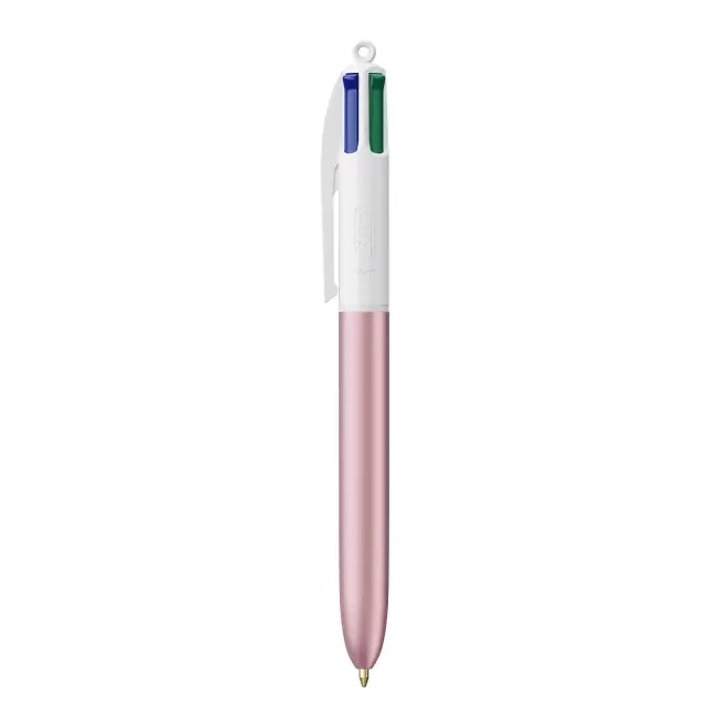 EXPRESS 72H - STYLO BIC® PERSONNALISABLE 4 COULEURS 'GLACE' - blanc/rose