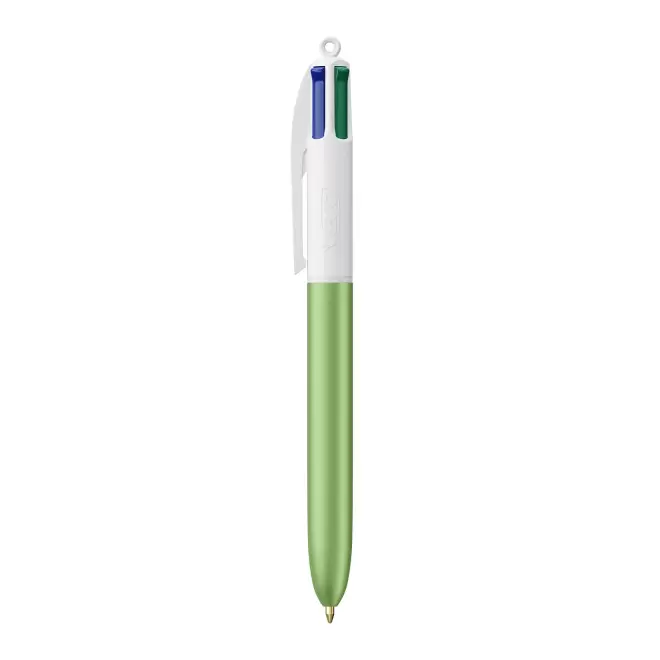EXPRESS 72H - STYLO BIC® PERSONNALISABLE 4 COULEURS 'GLACE' - blanc/vert