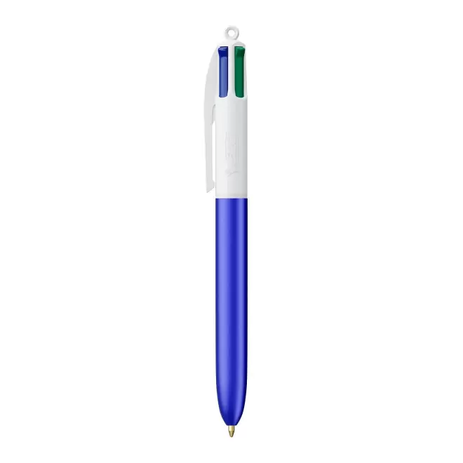 EXPRESS 72H - STYLO BIC® PERSONNALISABLE 4 COULEURS 'GLACE' - blanc/bleu