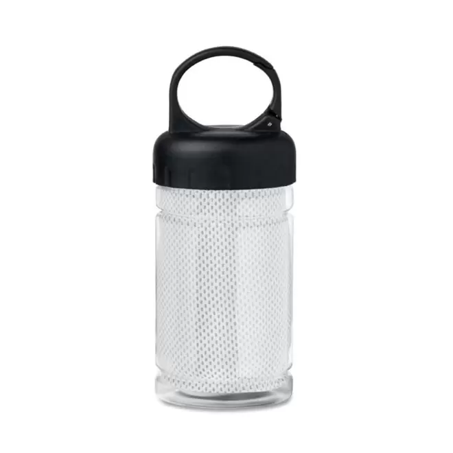 SERVIETTE DE SPORT PERSONNALISÉE 30x80 CM 'REFRESH' - blanc