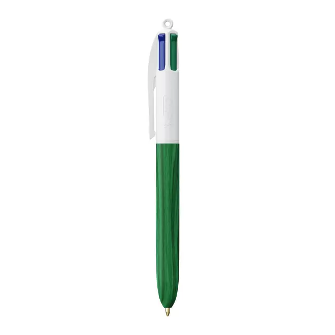EXPRESS 72H - STYLO BIC® 4 COULEURS 'WOOD STYLE' - blanc/vert