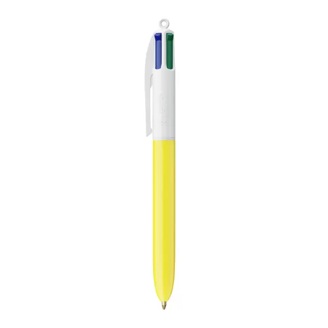 EXPRESS 72H - STYLO 4 COULEURS PERSONNALISÉ BIC® 'CLASSIQUE' - jaune