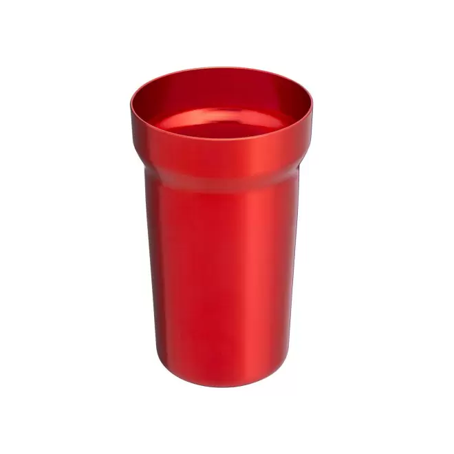 GOBELET PERSONNALISABLE EN ALU RECYCLE 40CL 'VIVERO' - rouge