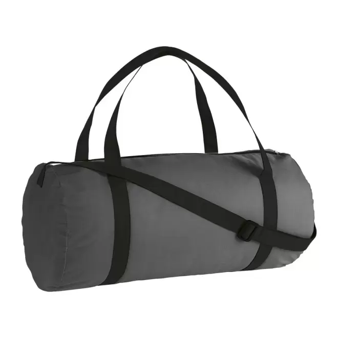 SAC POLOCHON PERSONNALISÉ EN NON-TISSÉ 100 GR/M² 'ORLANDO' - gris moyen/noir