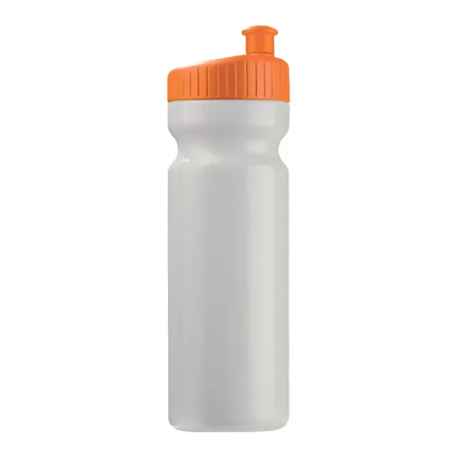 GOURDE DE SPORT PERSONNALISÉE 750ML OPAQUE BLANC 'TRAIL' - orange