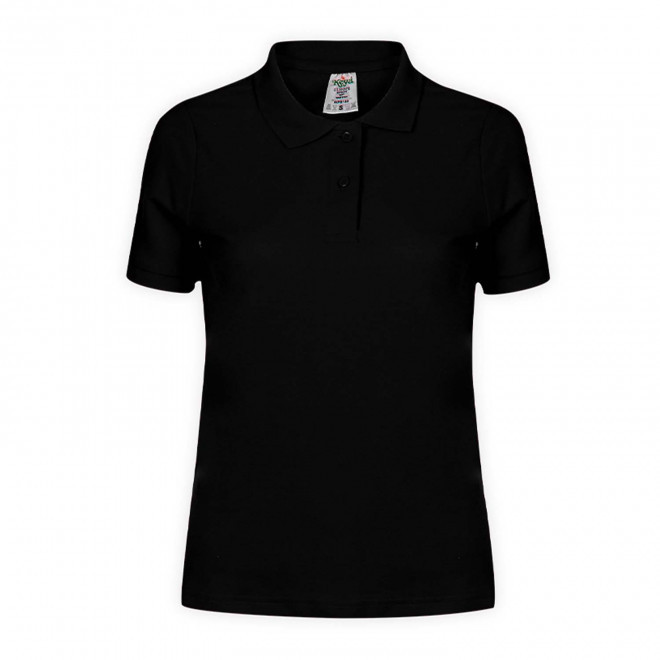 POLO FEMME PERSONNALISABLE 'TERIM 180' - noir
